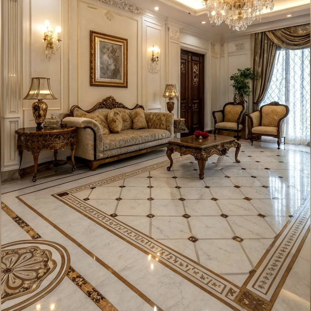 Designer Marble Inlay Flooring Manufacturer in Agra